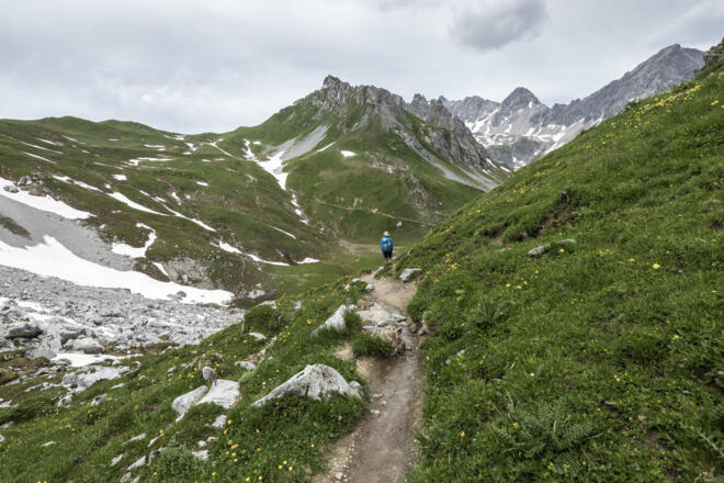 vom Schweizer Tor Richtung Lünersee (c) Lucas Tiefenthaler / Vorarlberg Tourismus