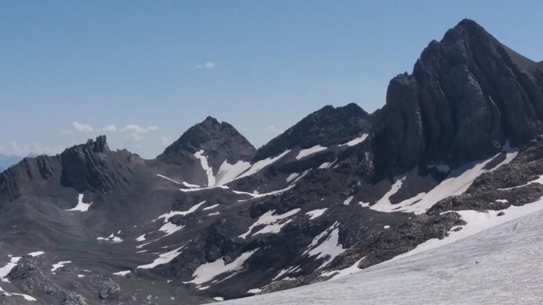 Schesaplana, Felsenkopf, Zirmenkopf.