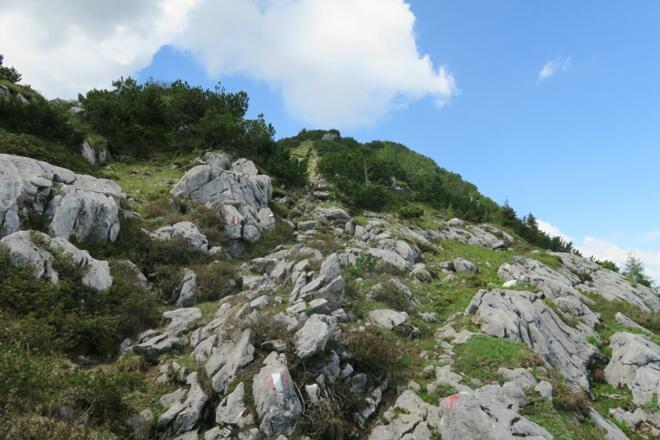 An die 170hm muss man hinunter, ehe man drüben wieder hochsteigen darf