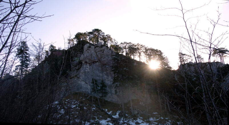 Gr. Sonnstein 1037m vom Nordgipfelanstieg