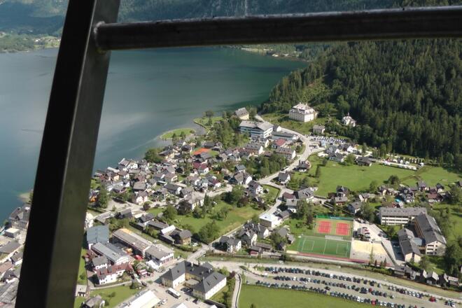 Wenn man die Panoramaleiter hinaufsteigt hat man das Echerntal vor sich.