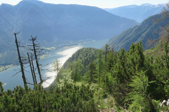 Sarstein und Hallstättersee im Gegenlicht