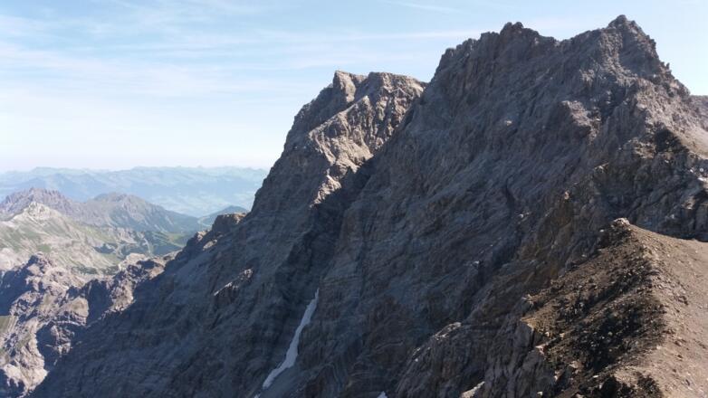 Panüelerkopf (GK), Salaruelkopf, Westwand Schafberg.