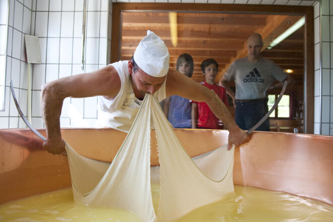 Schausennerei bei der Alpe Rona