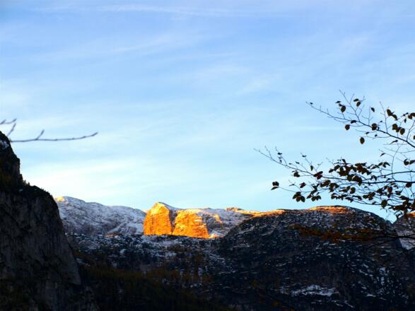Sonnenaufgang im Dachsteinmassiv