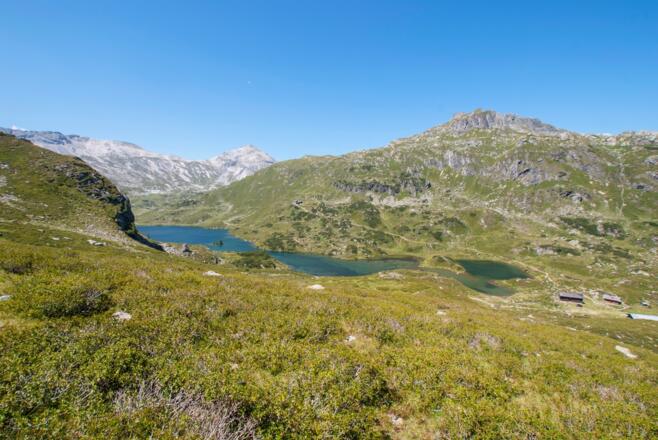 Blick vom Vetternkar zu den Giglachseen