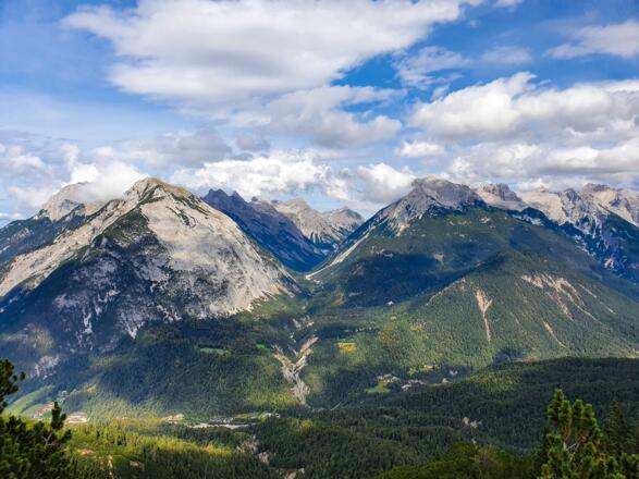 Aussicht vom Zäunlkopf in Richtung Norden