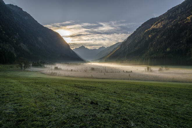 Blick auf das Tettermoor früh am Morgen