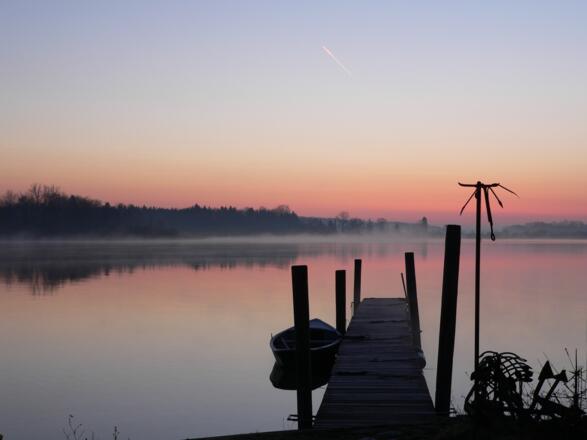 Chiemsee mit Steg