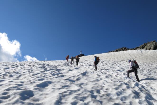 Der Gipfel ist nicht mehr weit.