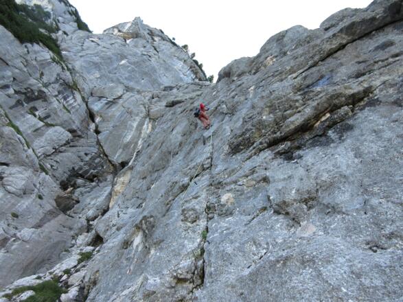 in der Schlüsselstelle nochmal kurz Rasten