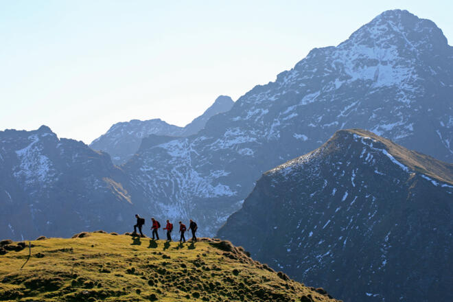 Am Greifenbergsattel - im Hintergrund der Hochgolling