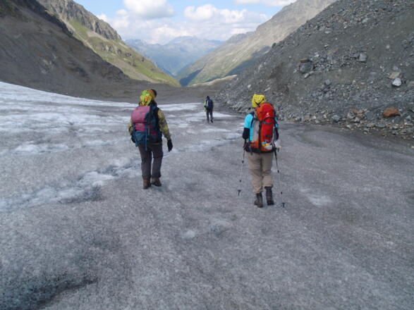 Unteres Gletscherende des Jamtalferners