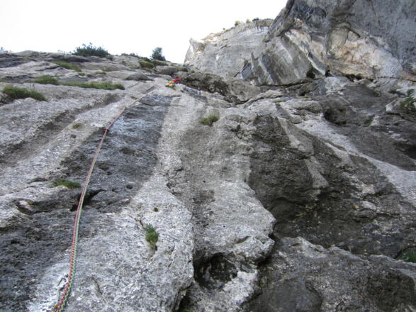 so nass ist es nur selten - die schöne Wasserrille in der 2. SL &quot;Im goldenen Käfig&quot; ist trotzdem trocken