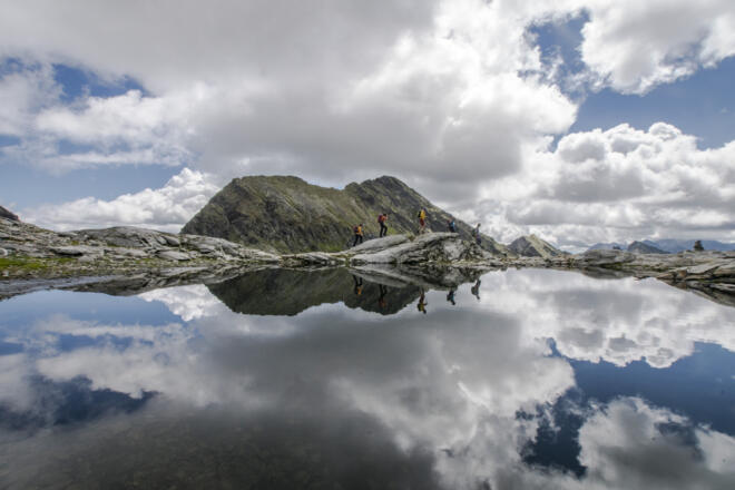 Vorbei am Trattensee im Trattenkar
