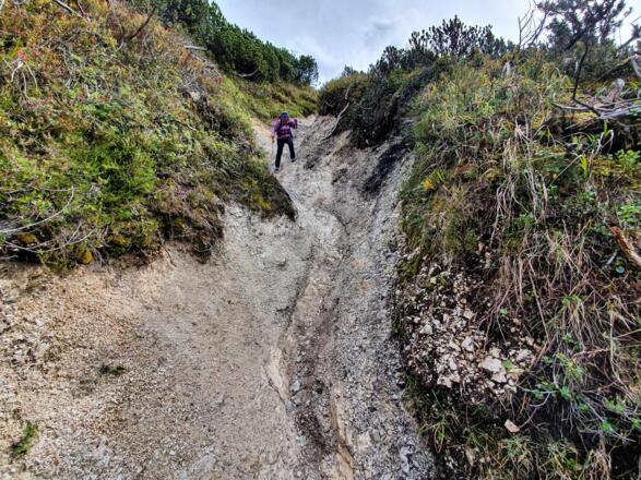 Abstieg vom Zäunlkopf