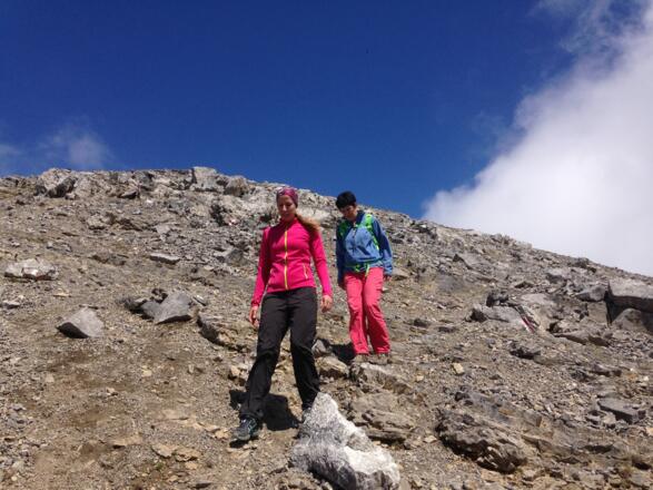 Abstieg über den Westrücken