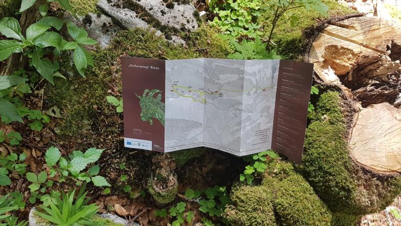 Folder zum &quot;Goßarweag&quot; im Tourismusbüro erhältlich
