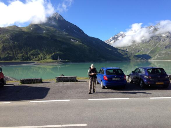 Silvrettasee von der Bieler Höhe aus gesehen