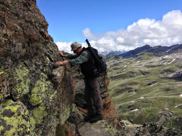 Im Aufstieg zum Hohen Rad