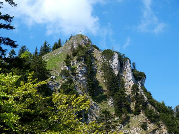 Blick zum Trapez vom Vorgipfel