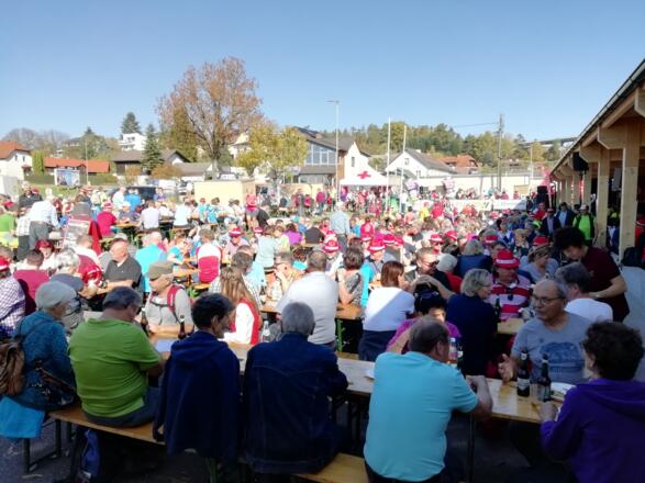 Mittagspause bei der ORF-Wanderung in Freistadt am 14.10.2018