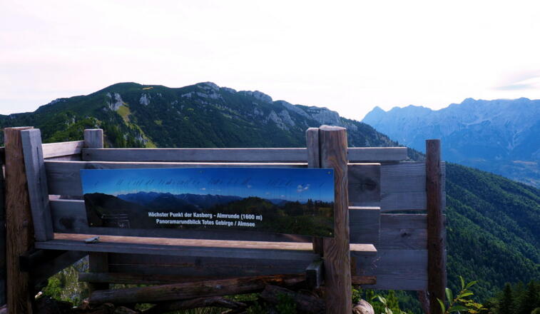 Almseeblick 1610m mit Kasberg