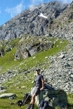 Im Aufstieg von der Bielerhöhe zur Radschulter