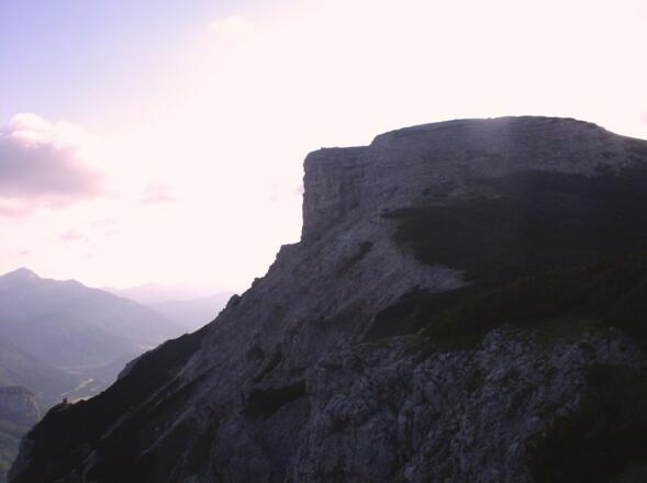 Gamsstein 1994 m noch im Schatten
