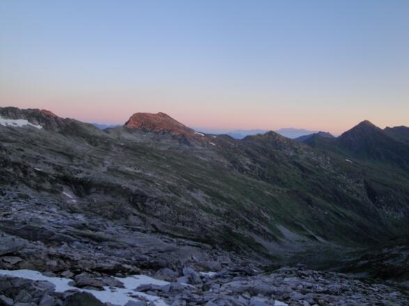 Schöderhorn und Weg zum Mureck vom Albert-Biwak
