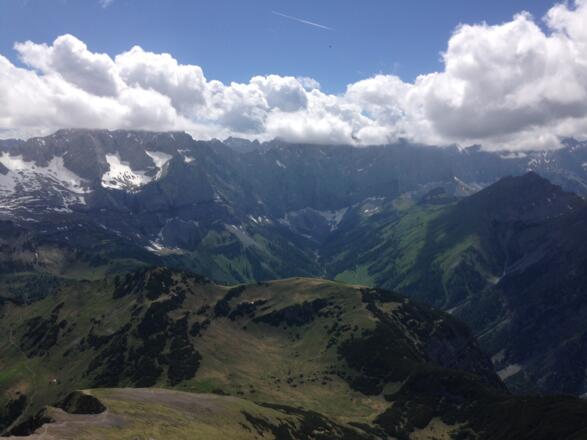 Blick zu den Laliderer Wänden