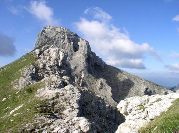 Almkogel 2121m beim Abstieg zur Hochsteinscharte