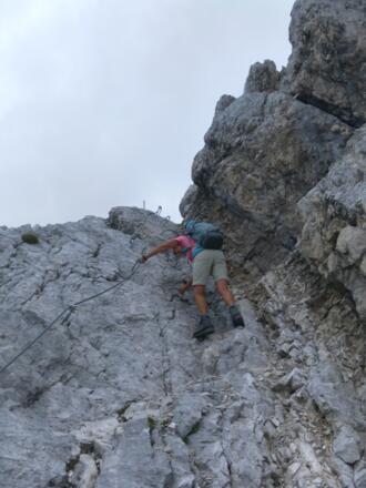 Klammern an der glatten Rampe