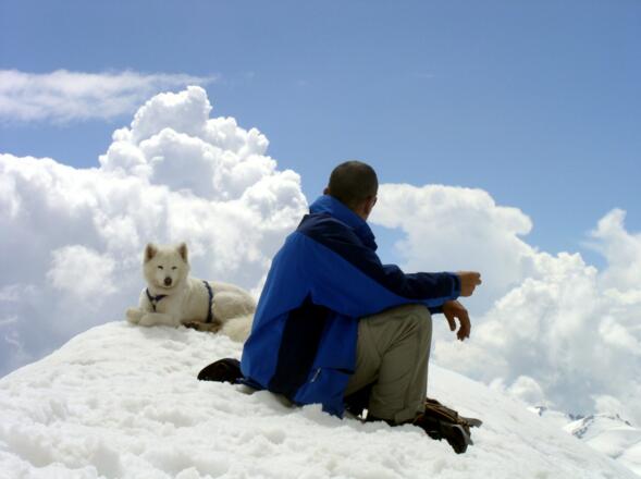 Idyllische Gipfelrast auf 3565 m