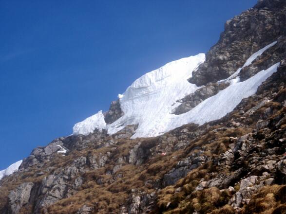 Ausstieg zum Plateau um 2110 m