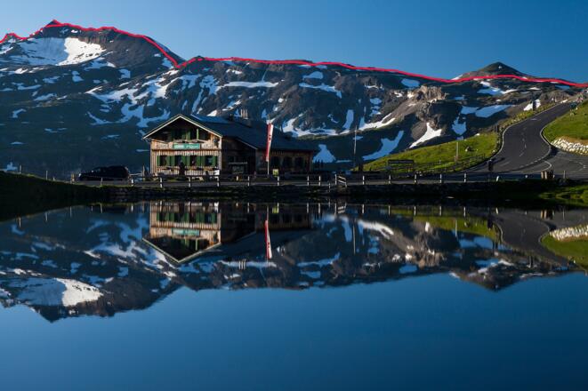 Auftakt: Wegverlauf vom Hochtor (rechts) zum Hint. Modereck (links)