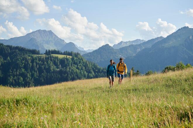 Wandern mit Ausblick in Sibratsgfäll