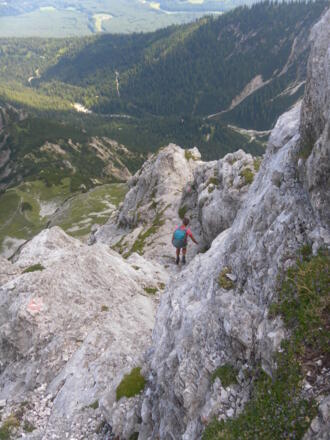 die letzte Felsrinne