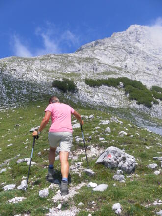 Zustieg zur Südflanke