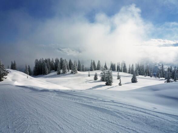 Rossbrand im Winter mit Höhenloipe