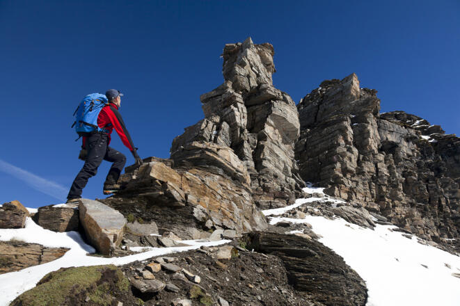 Der Gipfelaufbau des Hinteren Moderecks