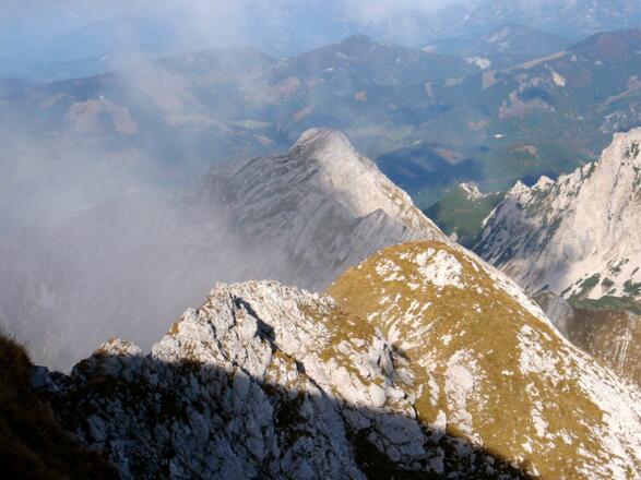 Blick zum Kleinen Pyhrgas hinab