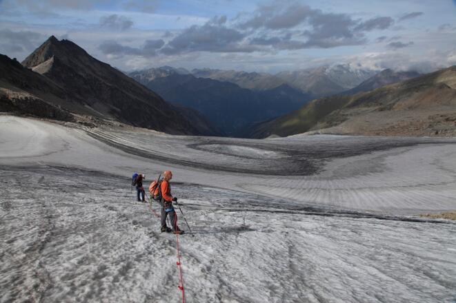 Abstieg am Kleinfleißkees