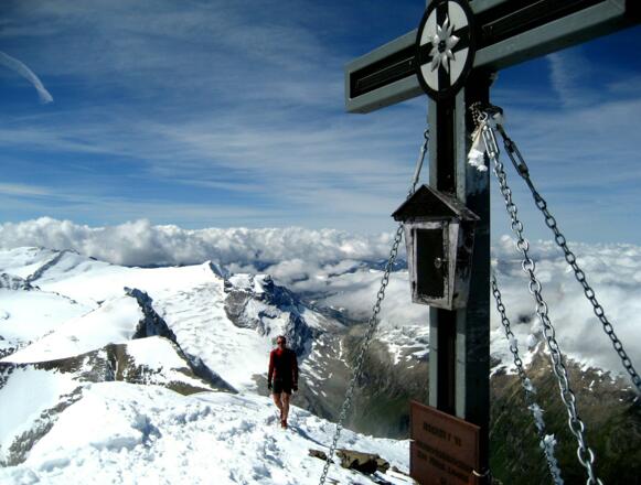 Gipfelkreuz Gr. Wiesbachhorn 3565 m