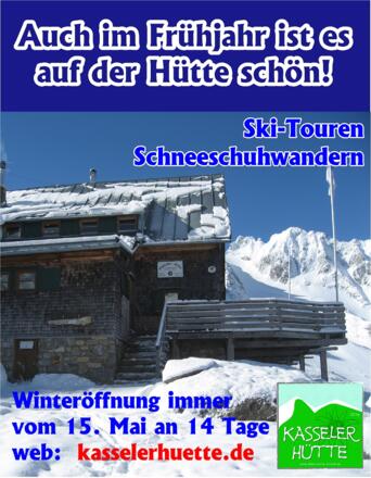 NEU:  Winteröffnung ab 15. Mai