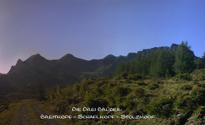 Panorama Drei Brüder von der Erlhofalm