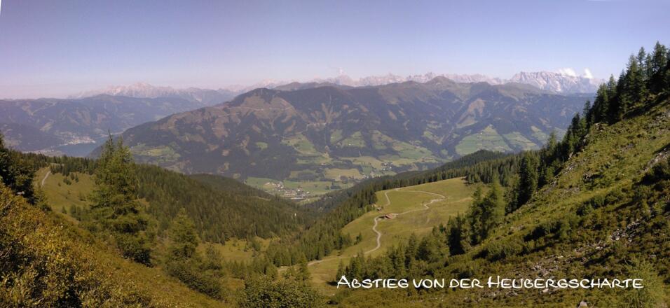 Abstieg von Heubergscharte