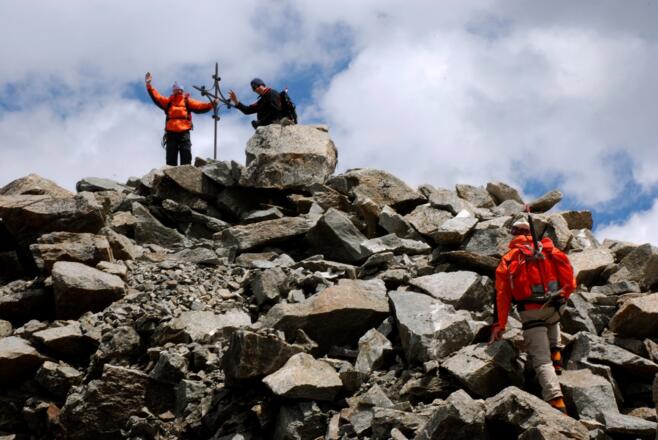 Am Gipfel der Hohen Geige
