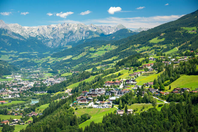 Talansicht Alpendorf