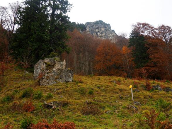 Einstieg bzw. Ausstieg (~930m) Rumpelmayrsteig